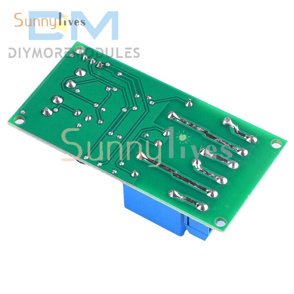 DC 5V 12V 24V 2-Way Self-Locking Interlock Relay Module Flip-Flop Latch ...