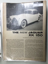 JagArtRt#175 Article The New Jaguar XK-150 XK150 August 1957 2 page