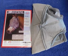 DERBY ORIGINALS REFLECTIVE SAFETY STRIP/TRIM HORSE FLY MASK WITHOUT EARS LARGE