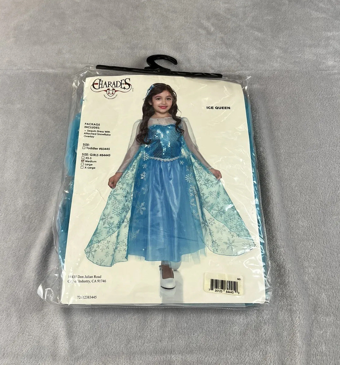 Disfraz Halloween Charadas Reina del Hielo Niñas Talla Mediana
