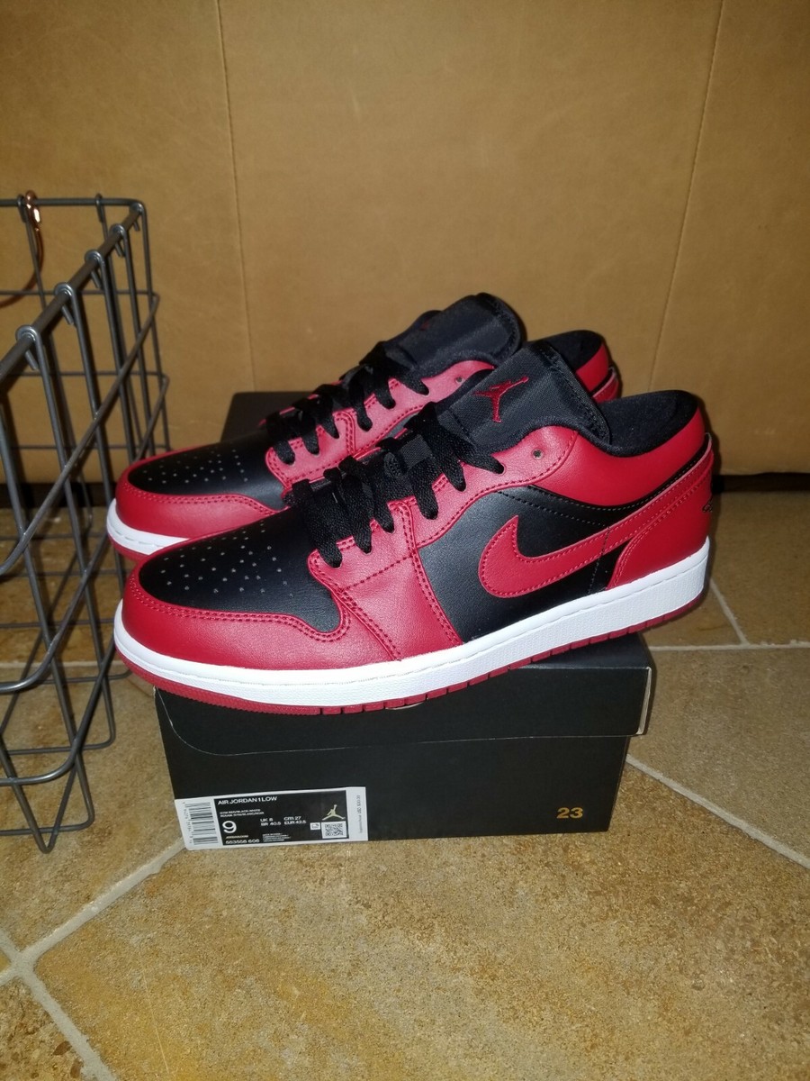 Nike Air Jordan 1 Low Retro Reverse Bred Gym Red Black  display picture 2