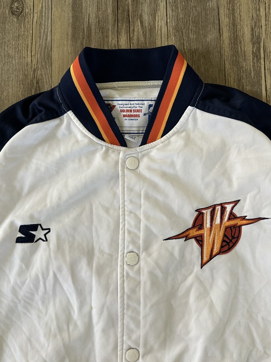 【90s PRO PLAYER】NBA スタジャン　ウォーリアーズ　古着 極レア古着】90s Lakersスタジャン NBA - メルカリ
