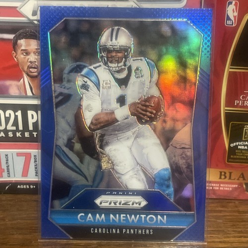 Cam Newton 2015 Prizm Blue Color Match #1