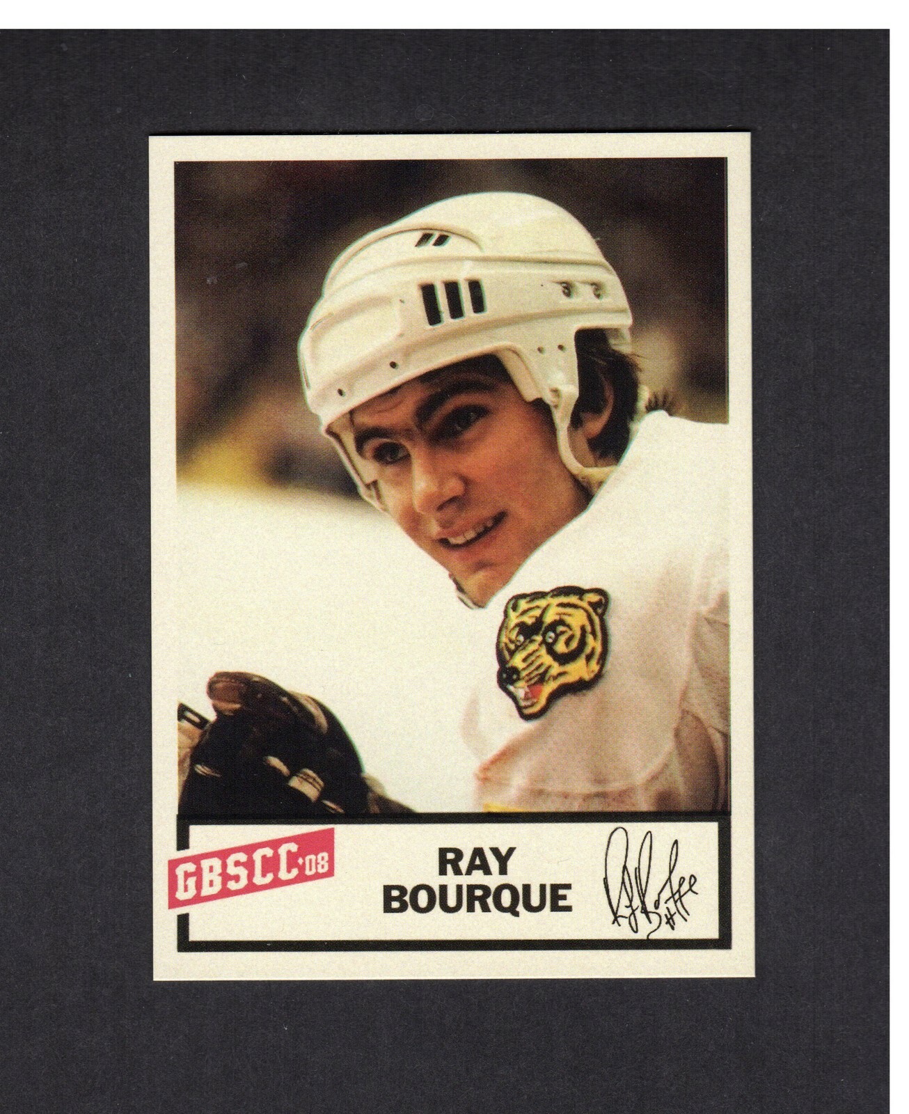 #4 RAY BOURQUE, Boston Bruins| 2008 GBSCC 1954 Dan-Dee Chips style promo/ad card