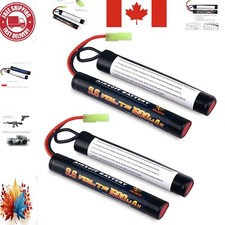 Batterie rechargeable 9.6V NIMH pour Airsoft - 2 unités avec connecteur Mini Tamiya