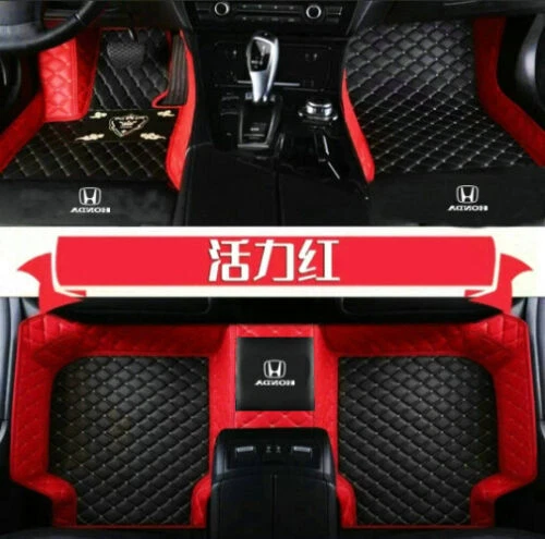 For Honda All Models Waterproof Custom Car Floor Mats Front & Rear Carpet Liner - Picture 11 of 44