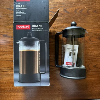 Bodum Brazil French Press Coffee Maker 8 Cup 34 oz 1.0L Black 1548-01US
