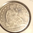 1861-s Seated Liberty Half Dollar