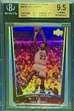 POP 1 BGS 9.5 Michael Jordan 1998 Upper Deck Encore Holo Fadeaway MJ 90s Insert