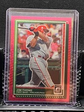 Jim Thome 2025 Donruss Optic Pink Velocity  #26/79 - Phillies