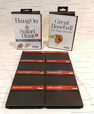 Sega Master System 10 Game Lot - After Burner - Pro Wrestling - Tested