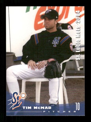 2004 Grandstand St. Lucie Mets 10 Tim McNab BXCP30