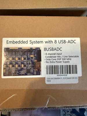 8USBADC 8-Channel USB ADC Board | Octa-Core 500MHz DSP | Condenser/Line Input