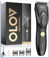 OLOV Professional Hair Clipper Cordless Trimmer With Adjustments
