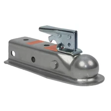 Polar Trailer 2 In. Ball Coupler Kit Mower ATV Hitch Lockable Trigger Release