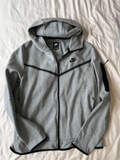 Nike Sportswear Men's Tech Fleece Full-Zip Hoodie, Size Large - Black/Gray