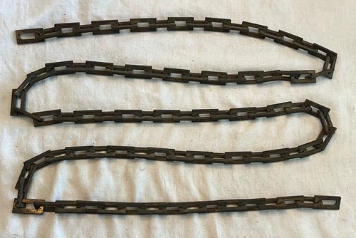 78” of Arts & Crafts Mission Rectangular SOLID BRASS Ceiling Light Fixture Chain