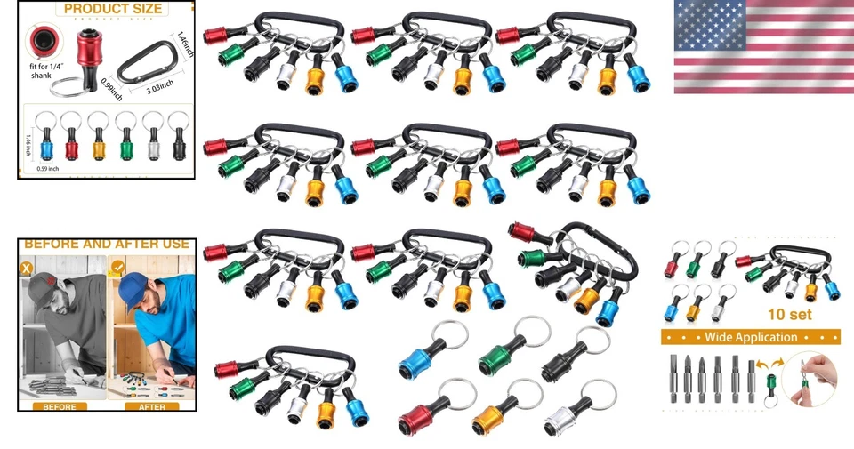 60-Piece Hex Shank Screwdriver Bit Holder Set - Image 2 of 4