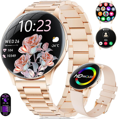 LIGE Smart Watches for Women, Call/Reminders, 1.43'' AMOLED Ultra-Thin Activity T