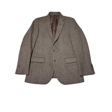 J.Crew Mens Brown Herringbone Wool Blend Blazer Sport Coat 38R 03790 FA14
