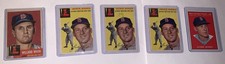 1950’s 1960’s Topps Original Vintage Baseball Cards Boston Red Sox 5 Minor Stars