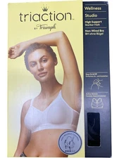 Triumph Triaction Non-Wired High Support Bra Black 40D 1 XJV001