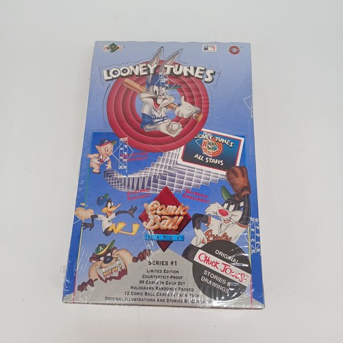 Looney Tunes Comic Ball Baseball Cards Sealed Box Series 1 1990s Upper Deck