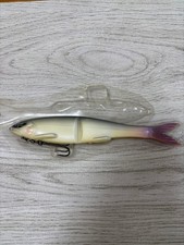 Flag 170 Swimbait Fish Lure White/Gray Triple Hook Freshwater Saltwater