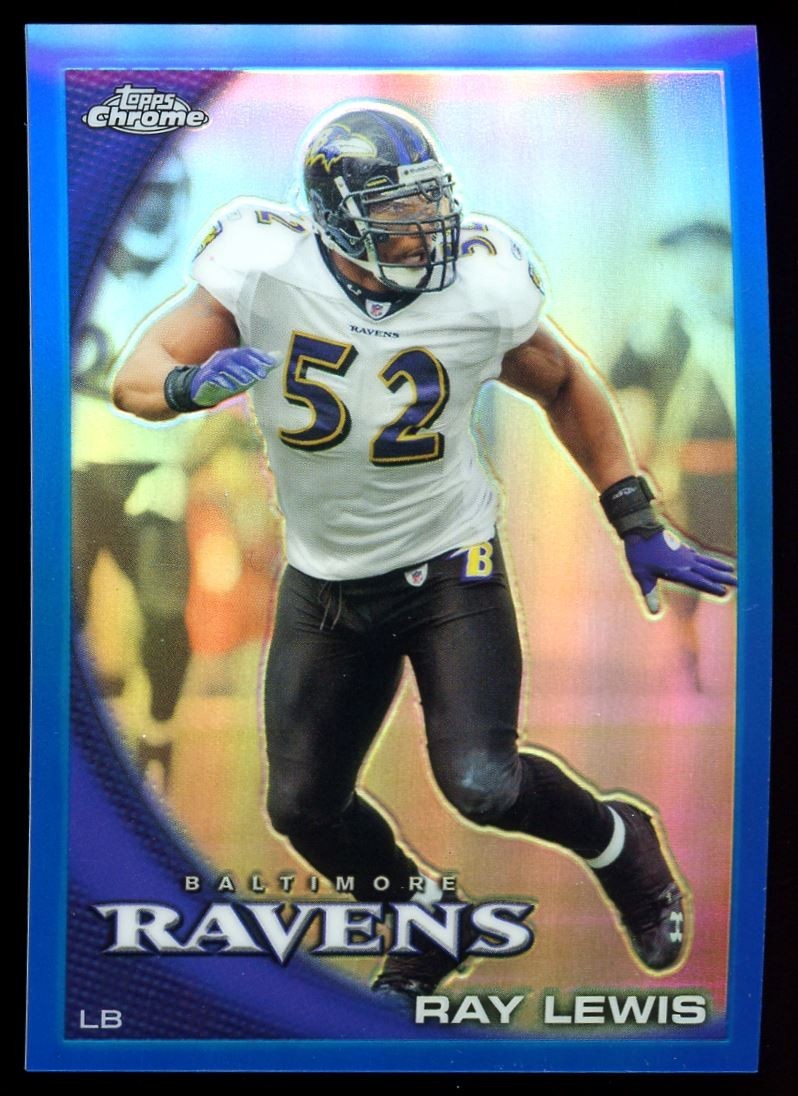 2010 Topps Chrome Blue Refractor #C116 Ray Lewis /199