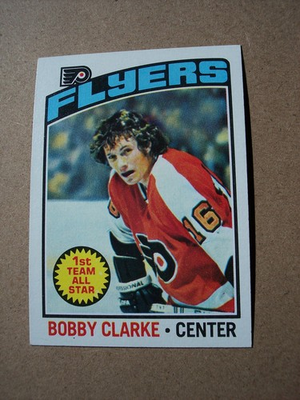 #ad 1976 77 Topps Hockey Bobby Clarke card #70 NM or better See Pics $6.95