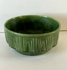 Haeger USA #157 Green Art Deco Style Round 8.25" Pottery Planter MCM