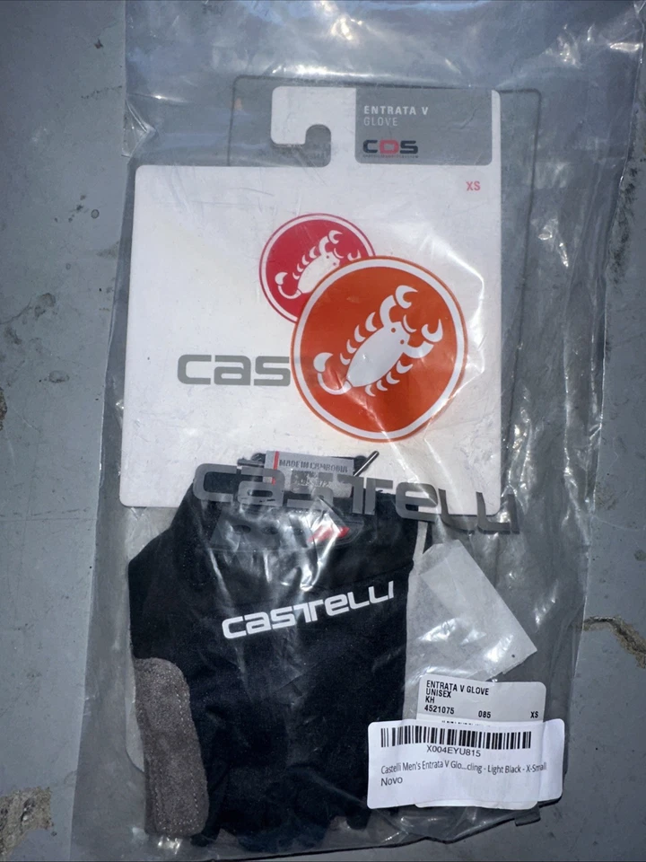 Castelli Entrata V Cycling Gloves Men’s XS Extra Small Blue Fingerless Strap - Image 3 of 3