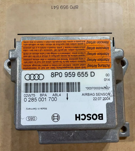 Audi A3 8P 8PA Airbag Steuergerät Airbagsteuergerät Bosch 8P0959655D