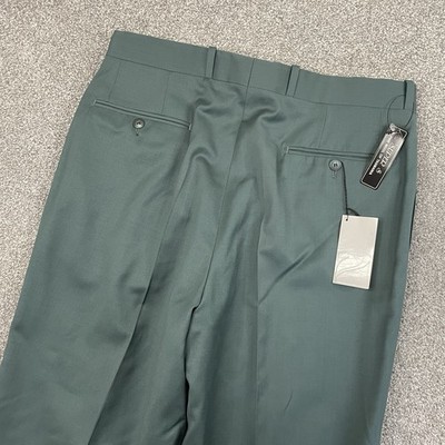 Bernard Zins Paris Wool Dress Pants Trouser Men 34 (Fit 33x30