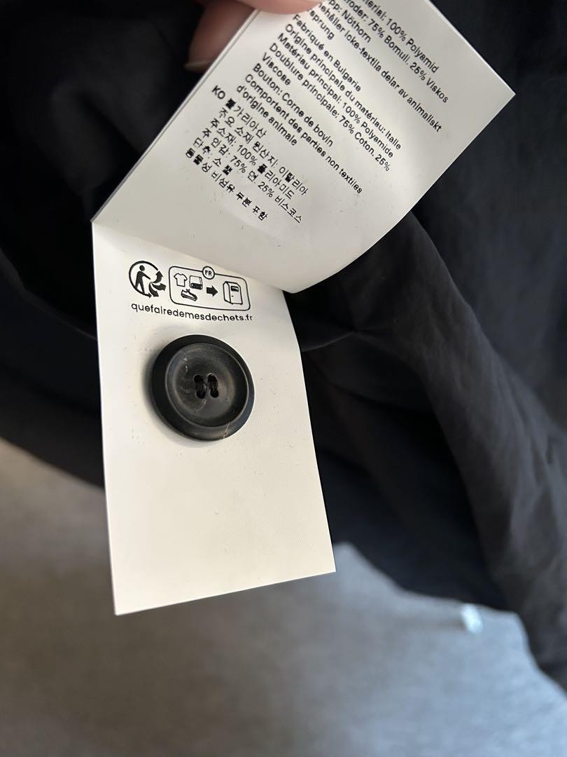 f*e様 our legacy collapse car coat 44 Our Legacy - Collapse Carcoat Blue Depth Peached Nylon