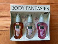 Body Fantasies Body Spray Vanilla Fresh White Musk Cotton Candy Box Set Vtg Y2K