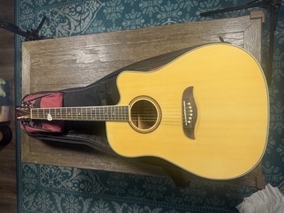VTG Y2K Oscar Schmidt OD3CE Dreadnaught Acoustic Guitar w/ Case