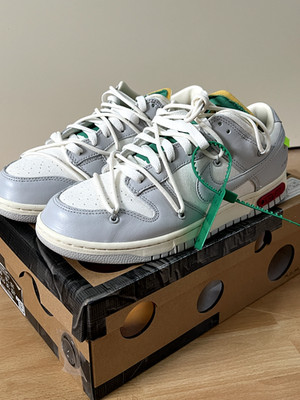 Nike Off White Dunk Low Lot 25 The 50 Collection EU44 | US10 NEU