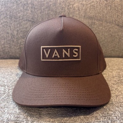VANS Brown Snapback Adjustable Men's Classic Hat One Size Casual