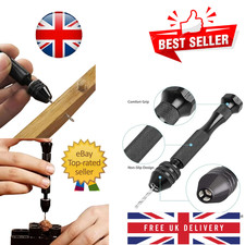 Mini Hand Drill Set Black Twist Drill Bits Woodworking Rotary Tools