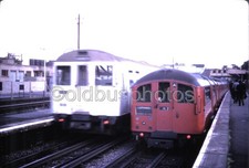 COLOUR SLIDE LONDON UNDERGROUND BAKERLOO LINE 38 TUBE STOCK TRAIN NEASDEN 1966