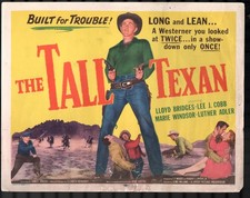 Tall Texan Title Lobby Card 11x14 Lloyd Bridges