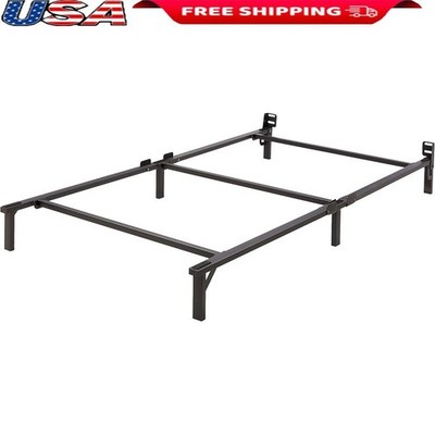 Metal Bed Frame Support Box Spring & Mattress Easy Assembly Durable Design New