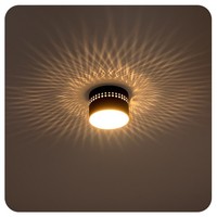 Suneva Led Aufbauspot Schwarz Indirektes Licht Warmweiß 8W Lampe Deckenlicht