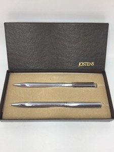 Jostens Pen & Mechanical Pencil Set,Both Work,Marked "Southwire" Silver Tone
