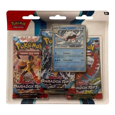 Pokémon Scarlet & Violet Paradox Rift - 3er Blister - Cetitan - Englisch- NEU