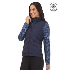 40733 Kerrits Women's EquiTech Hybrid Quilted Riding Vest - Galaxy Blue NEW