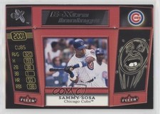 2001 EX E-Xtra Innings Behind The Numbers Jerseys Sammy Sosa #2XI 00em