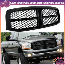 Brilliant Black Grille Assembly Tradesman Style For 2006-08 Ram 1500 2500 3500hd Brilliant Black Grille Assembly Tradesman Style For 2006-08 Ram 1500 2500 3500hd