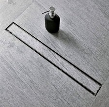Neodrain 36-Inch Offset Linear Shower Drain with Tile Insert Grate Cover, Bru...